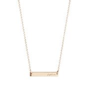 USC Trojans Fight On Script Cavan Gold Horizontal Bar Necklace